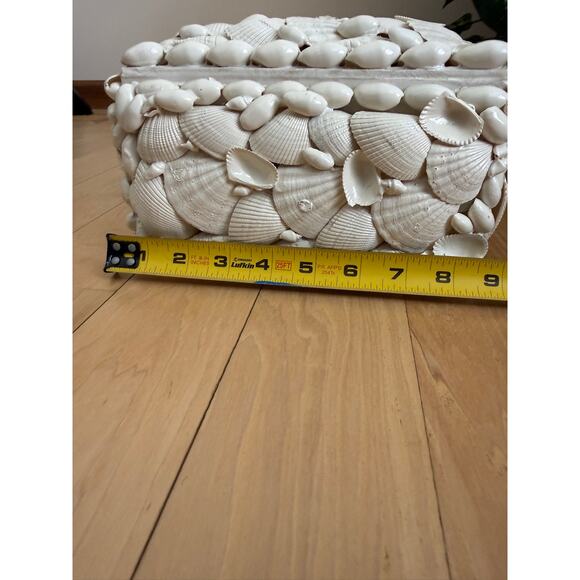 Handcrafted Sea Shell Trinket Jewelry Box - Picture 4 of 8